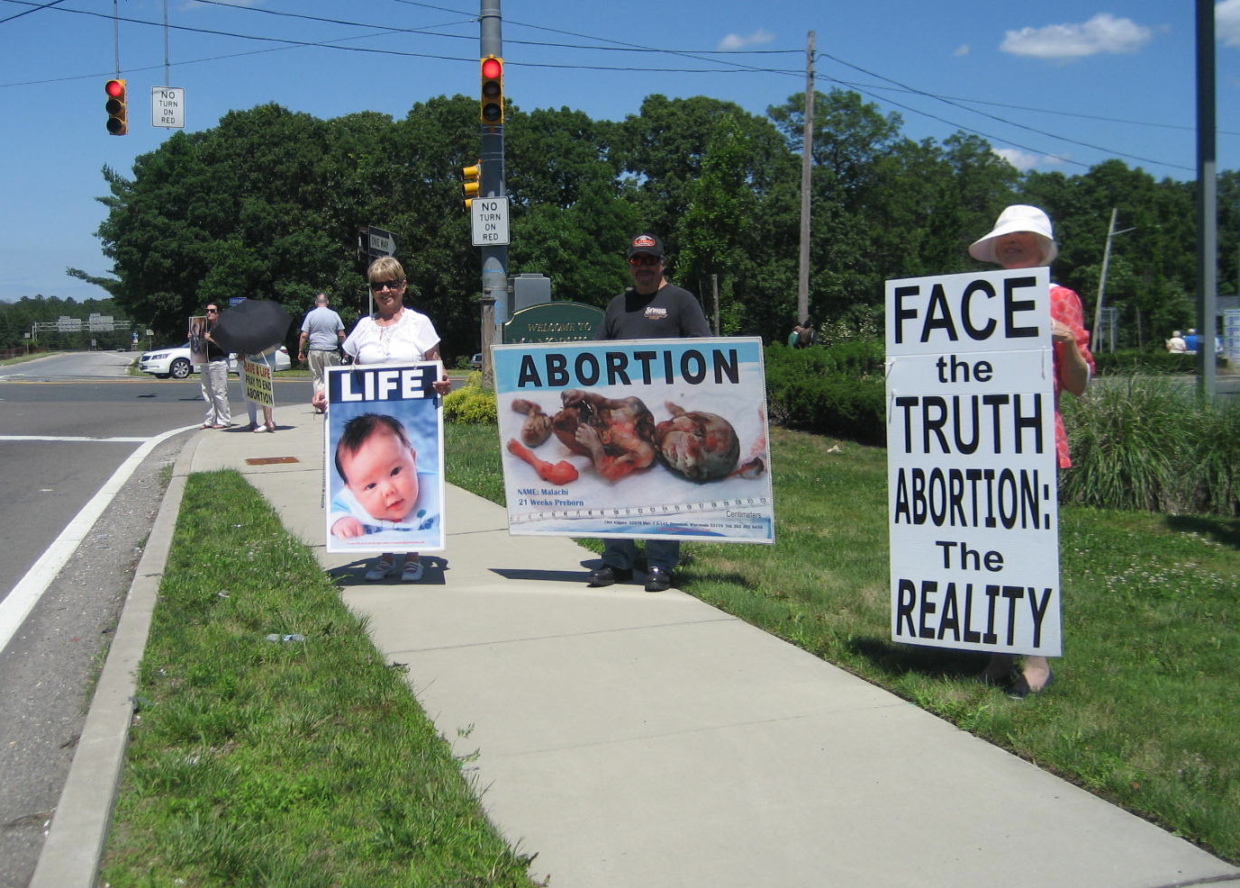 Freedom to be Born Face the Truth vigil